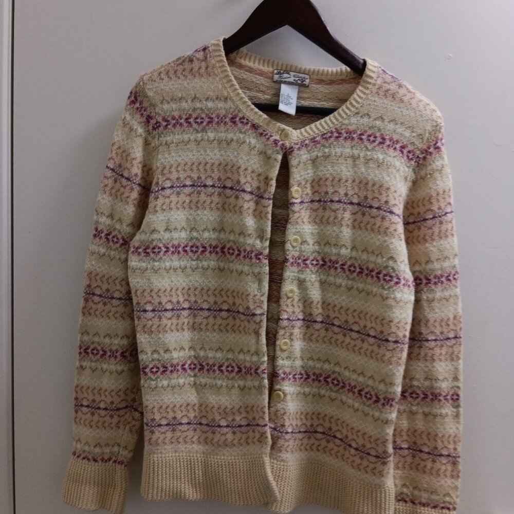 "Heirloom Collectibles", Ladies, Long Sleeved, Buttoned Sweater